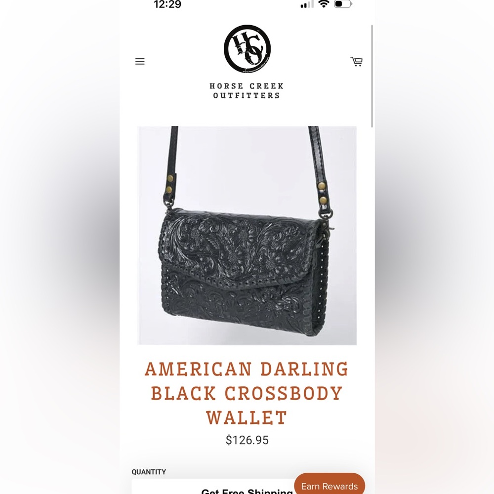 American Darling leather crossbody - Picture 4 of 4